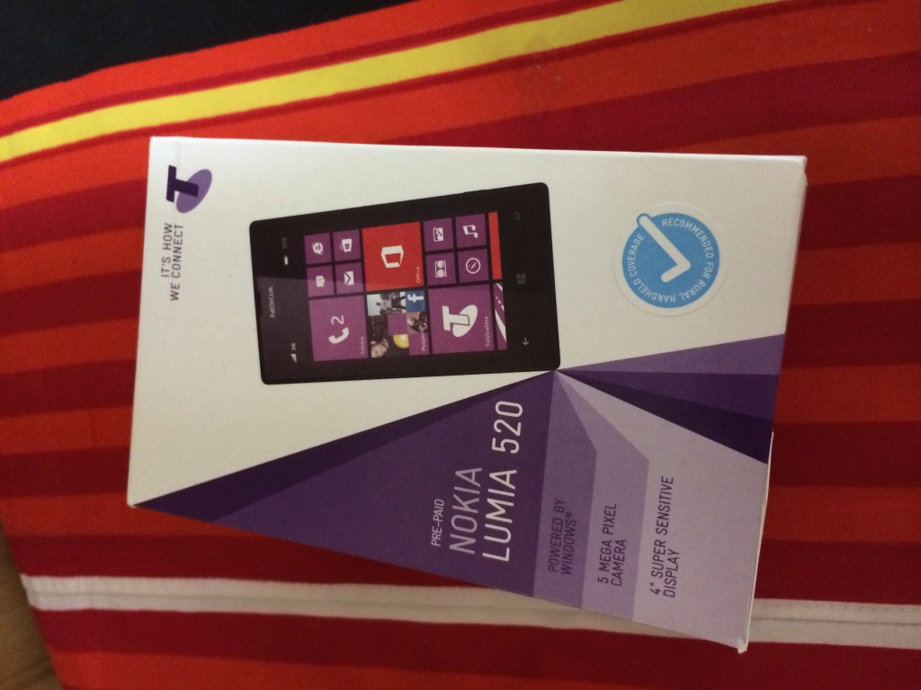 TELSTRA/ALDI/BOOST NOKIA LUMIA 520 WINDOWS 8+NEXT G+3G+BLUE TICK+1GHz+WIFI+GPS